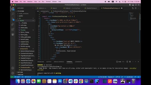 Build Flight Booking Website Using React JS and Tailwind CSS | React Web Tutorial Beginner |  Part