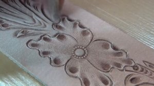 Двухслойный ремень с тиснением шеридан своими руками.