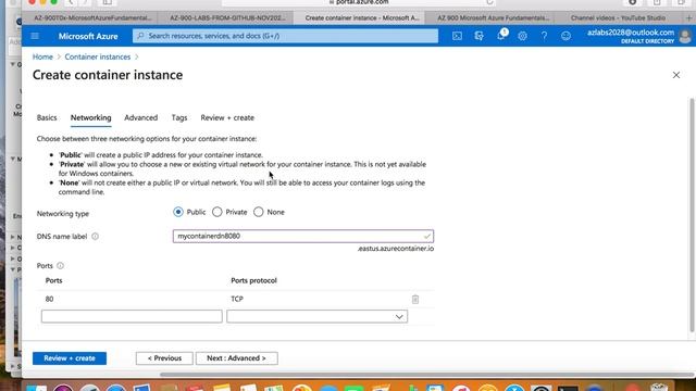 AZ-900 Github Lab 03 Deploy Azure Container Instances - Azure Fundamentals - Nov 2020 - Hands On La смотреть онлайн