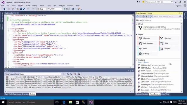 How to contribute and make a pull request from Codeflyers using Visual Studio 2015 смотреть онлайн