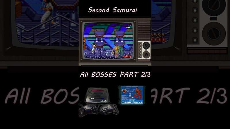 Second Samurai - All bosses Part2 #shorts #megadrive #genesis