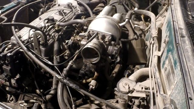 Как снять дроссельную заслонку ДВС 4E FE. To remove the throttle valve of the  4E FE
