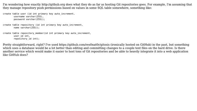 Unix & Linux: Hosting Git Repositories as per GitHub