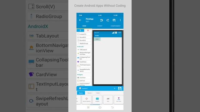 Create your first android app without coding #shots