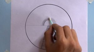 Easy circle scenery drawing | Как нарисовать красивый ПЕЙЗАЖ В КРУГЕ