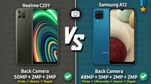 Realme C25Y vs Samsung A12 - #مقارنة_مواصفات