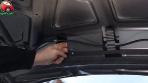 Установка упоров / амортизаторов капота на Opel Grandlend X / Опель Грандленд иКс (www.upora net)