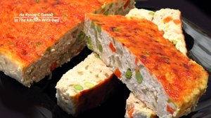 Мясной хлеб с овощами из курицы. Быстрый и простой рецепт