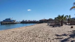 пляж отеля Lotus Bay resort 4**** .Beach of hotel Lotus Bay. Safaga