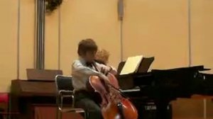 Evgeniy 11 years plays cello. Mattezon. Aria