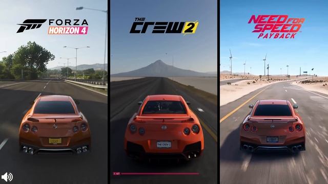 Forza Horizon 4 Vs The Crew 2 Vs NFS PayBack Nissan GTR Sound Comparison смотреть онлайн