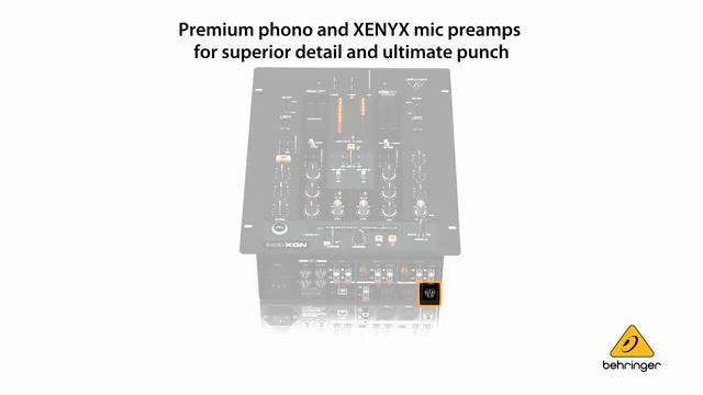BEHRINGER PRO MIXER NOX404 Premium 2-Channel DJ Mixer with infinium "Contact-Free" VCA Crossfader смотреть онлайн