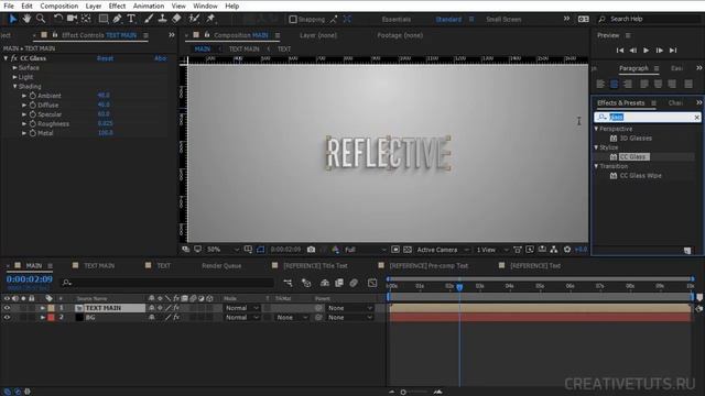 Красивый 3D текст в After Effects (Beautiful 3D Title Text in After Effects) смотреть онлайн