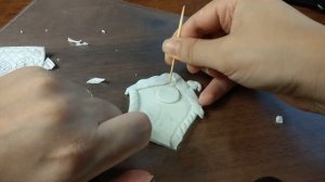 МК елочная игрушка ИМБИРНЫЙ ПРЯНИК " Домик" DIY из полимерной глины