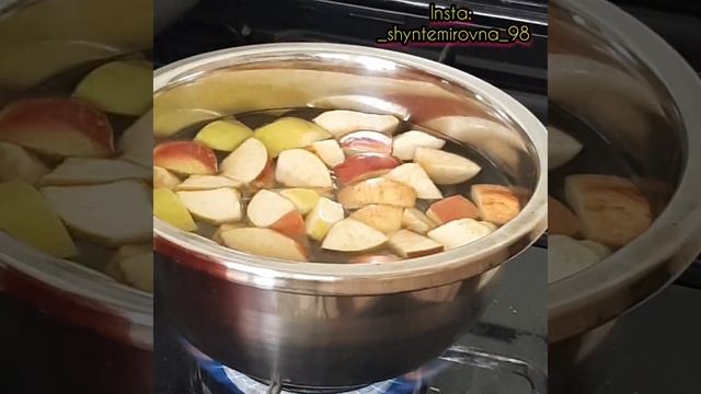 Компот. Табиғи сусын. Қазақша рецепт. Компот из яблок, мандарин.