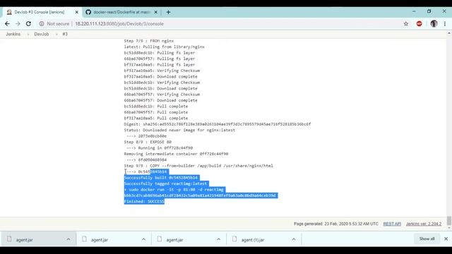 setting up Jenkins CI/CD pipeline | Docker containers | alphine | Nginx | Email notification. смотреть онлайн