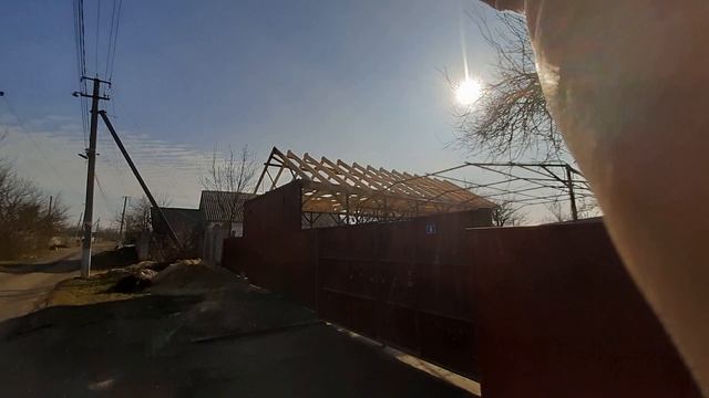 Строим гараж своими руками. 5*10, высота3м. Слайд-шоу.