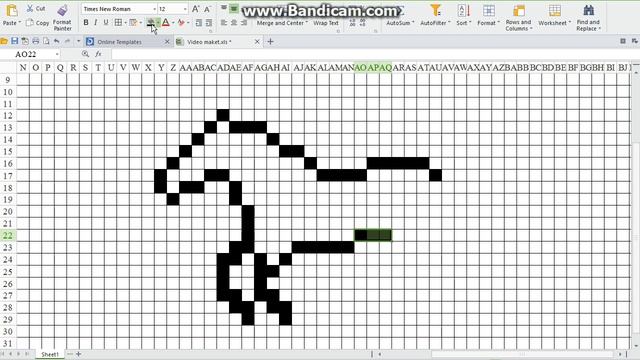 Рисуем по клеточкам #3. Pисуем лошадку. смотреть онлайн