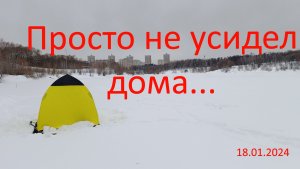 Не усидел дома. оз. Борисоглебское. г. Раменское 18.01.2024.