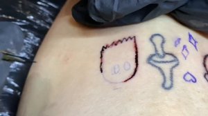 Бьем партаки тату-машинкой с WB