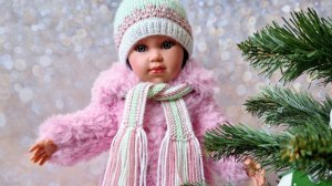 Шуба по МК _Пушистая ваниль_ от Kate Dolls из пряжи Вязь Меховая. Вязаные игрушки для кукол.