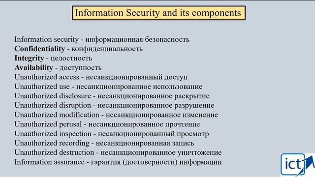 Основы информационной безопасности. Лекция-01 смотреть онлайн