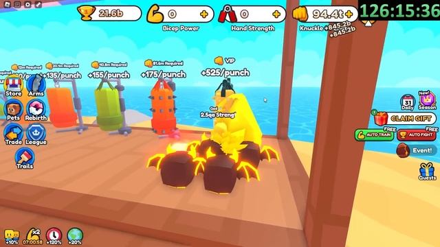 I Survived 200 Hours in Arm Wrestling Simulator (Roblox) смотреть онлайн