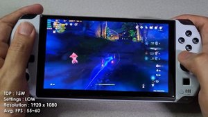 GPD WIN 4 (Ryzen 6800U) Game test - Genshin Impact