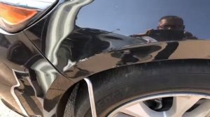 Выравнивание вмятин.Переднее крыло.