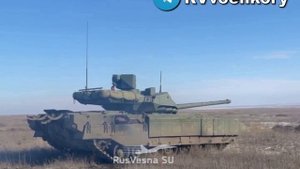 Видео первого боевого применения в зоне СВО нового российского танка Т-14 «Армата»