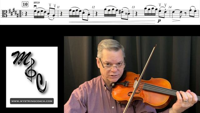 Bolzoni Minuetto for Viola measures 10-14 смотреть онлайн