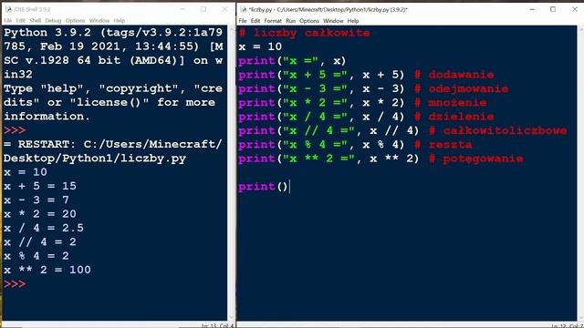 Kurs Python dla dzieci 10+ #1.3 Liczby смотреть онлайн
