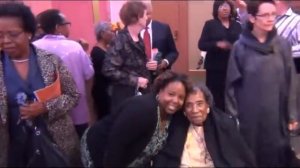 Amelia Boynton Robinson & Harry Belafonte at Carver Theatre