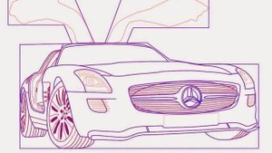 как нарисовать мерседес