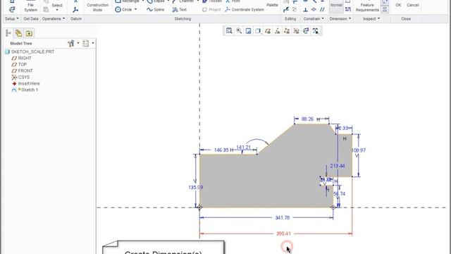 Creo Tutorial: How to use Sketch Scale смотреть онлайн