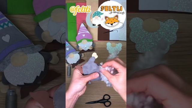 DIY Выкройка гнома из фетра и фоамирана