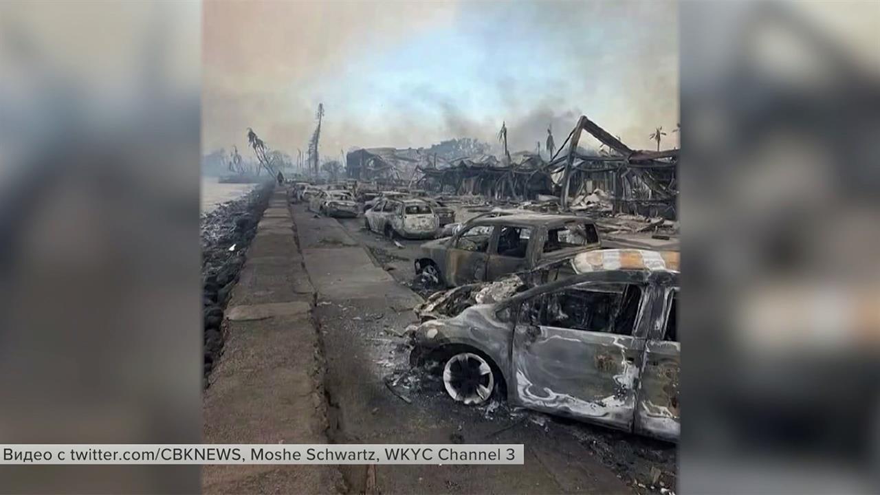 Лесные пожары на Гавайях уничтожили популярный у туристов город Лахайна
