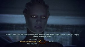 Shepard saves the Rachni Queen