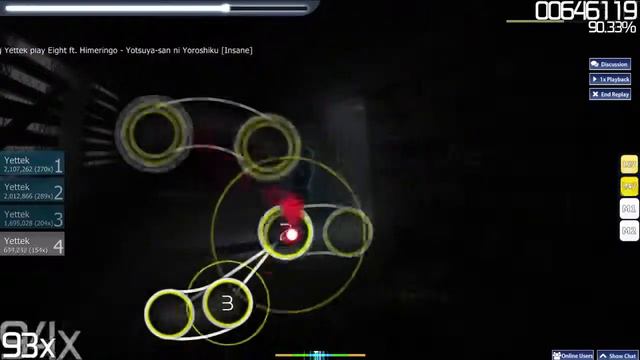 Osu! - Eight ft. Himeringo - Yotsuya-san ni Yoroshiku 四谷さんによろしく [Insane] - Mouse + KB смотреть онлайн