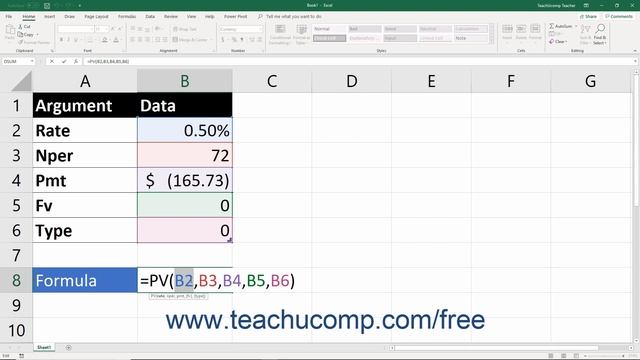 Microsoft Excel 2019 & 365 Training for Lawyers: The Pv Function, Tutorial смотреть онлайн