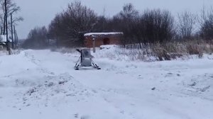 Аэросани самодельные, ходовые испытания