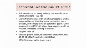 GCSE Russia - Lesson Eleven: Industrialisation