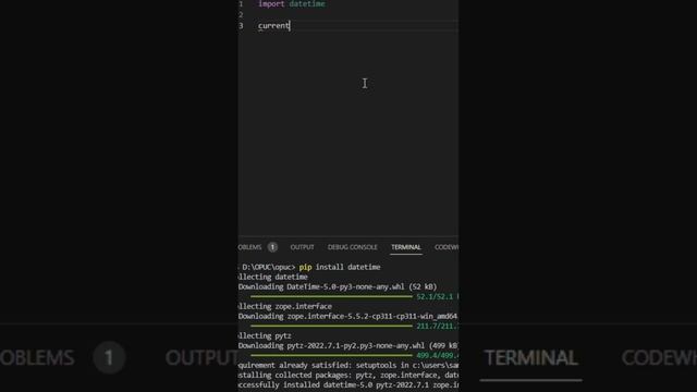 How to get current date time of a system in python.