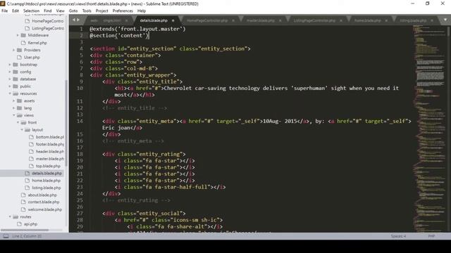 Laravel Tutorials From Scratch [Part 14] - News Portal Front View Setup Part 05 смотреть онлайн