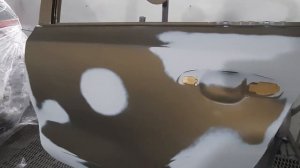 Как покрасить дверь в переход.