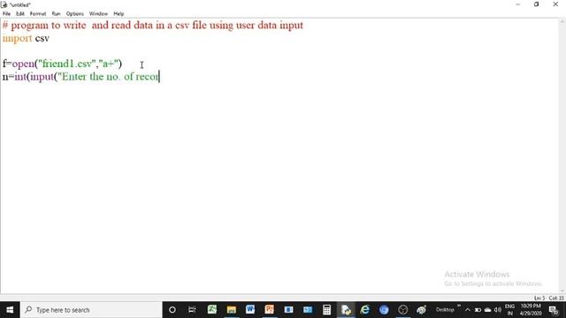 CLASS-12 COMPUTER SCIENCE-PYTHON-CHAPTER-3-FILE HANDLING-CSV-FILE