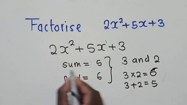 Factorise 2x²+5x+3, Quadratic expression смотреть онлайн