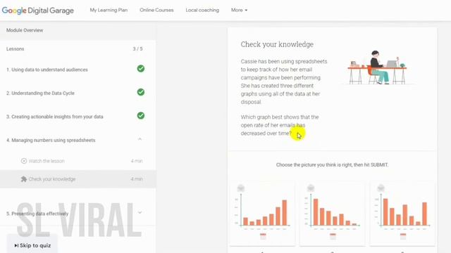 Turn Data into Insights Quiz Answers 2020 - Google Digital Marketing - Module 23 смотреть онлайн