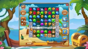 Как пройти уровень 683 игры Сокровища Пиратов