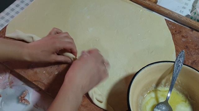 Домашняя слоеная самса тающая во рту с фаршем и тыквой